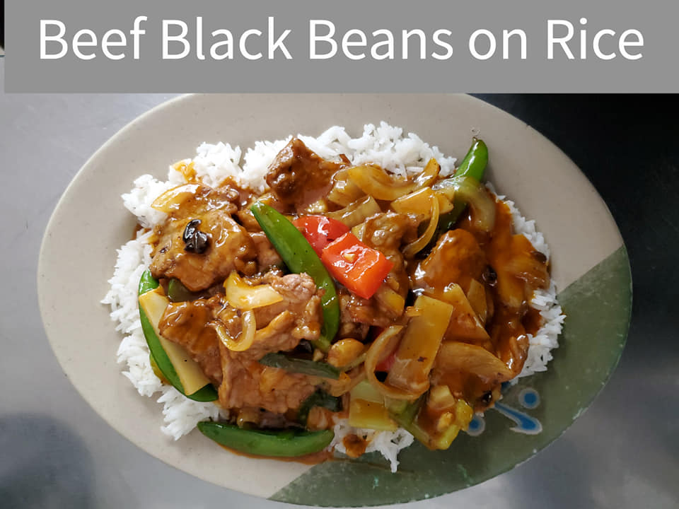 128. Beef Black Beans on Rice